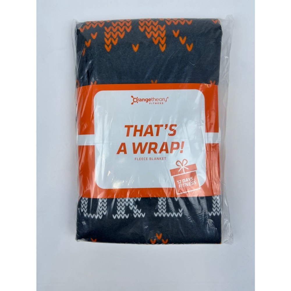 Orangetheory throw fleece blanket, NIB